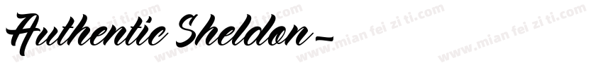 Authentic Sheldon字体转换
